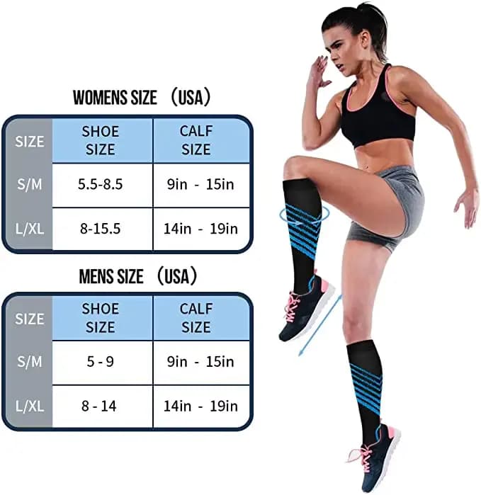 Chaussettes de compression non ald pour hommes et femmes