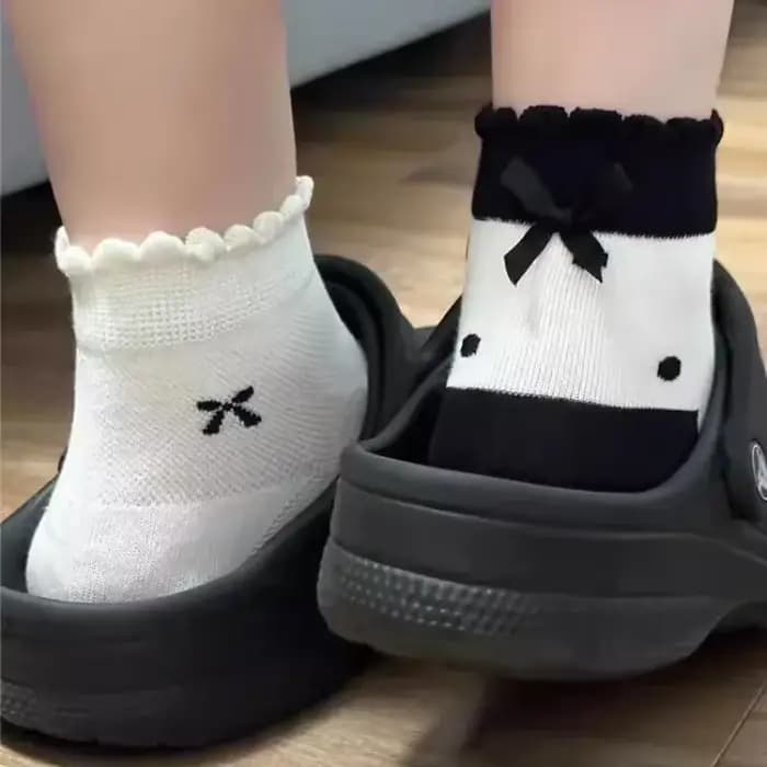 5 paires de chaussettes courtes pour femmes