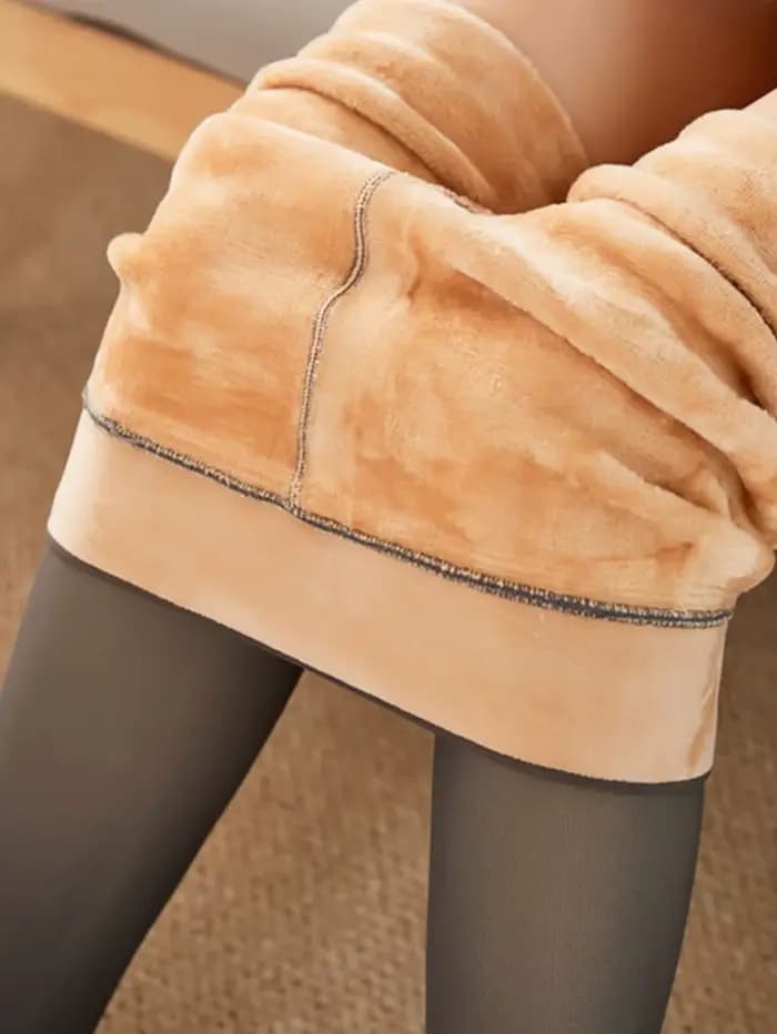Grande taille 200g collants doublés polaire femmes Leggings