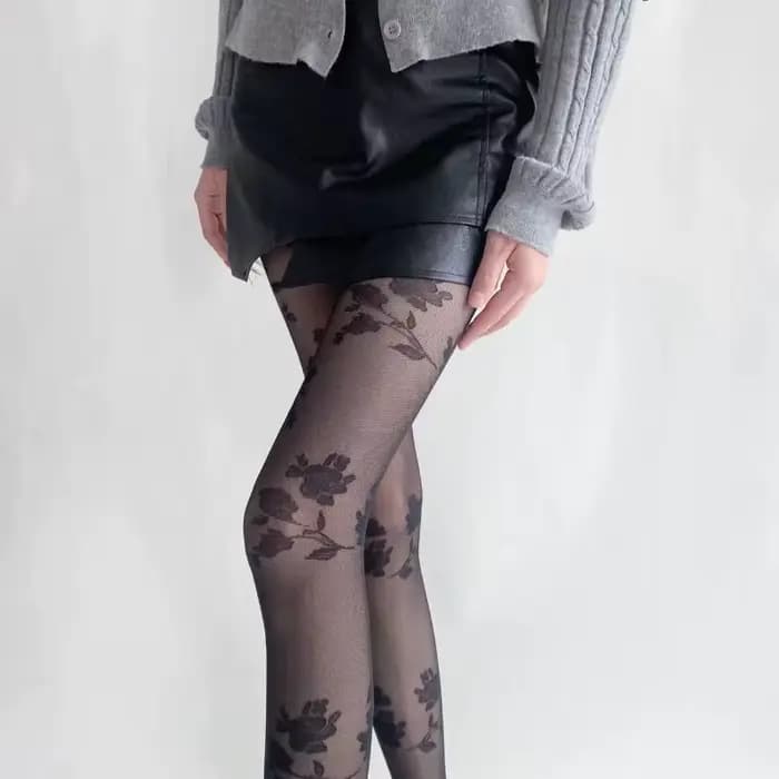Collants transparents évidés pour femmes