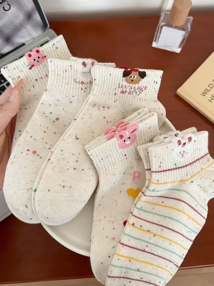 5 paires de chaussettes pour femmes