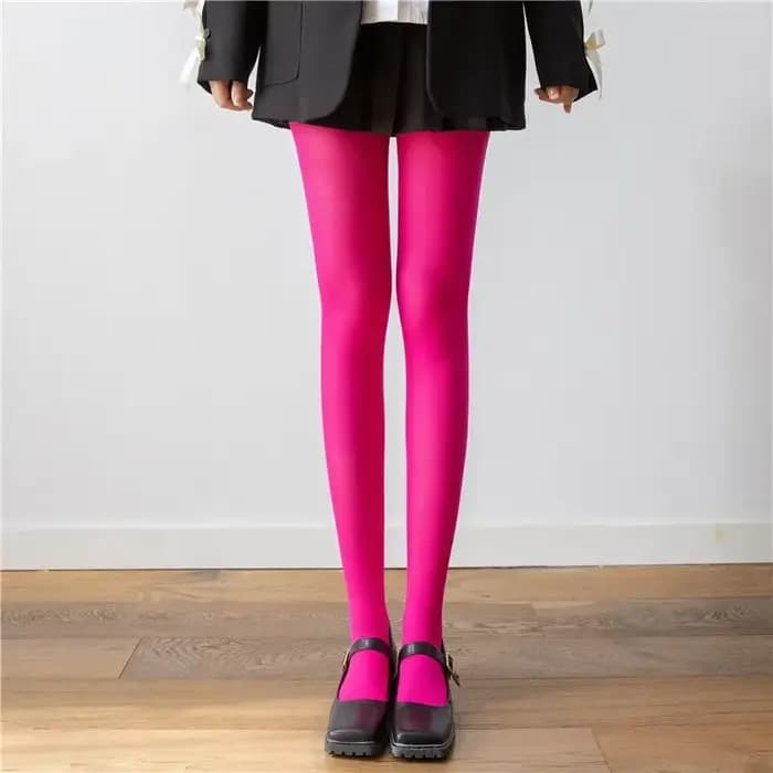Collants Sexy de couleur Pure pour femmes