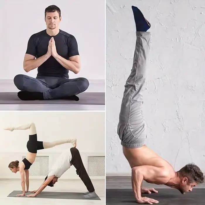 1 paire de chaussettes antidérapantes pour hommes
