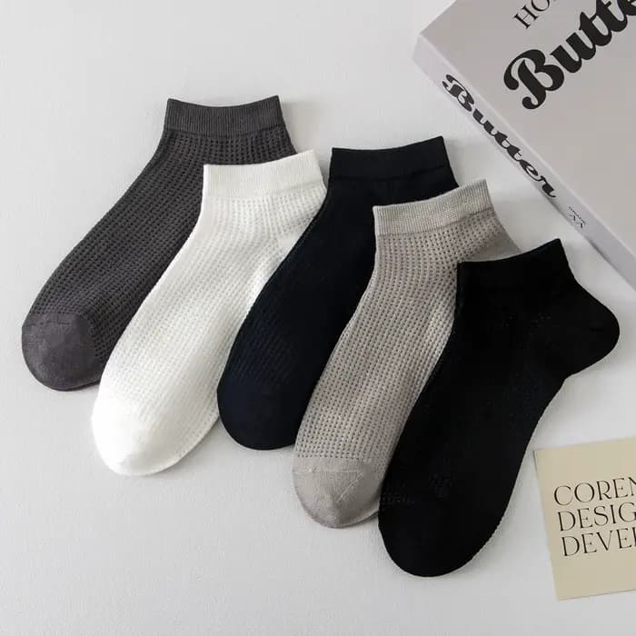 Chaussettes Légères en Coton Respirant et Solide pour Homme