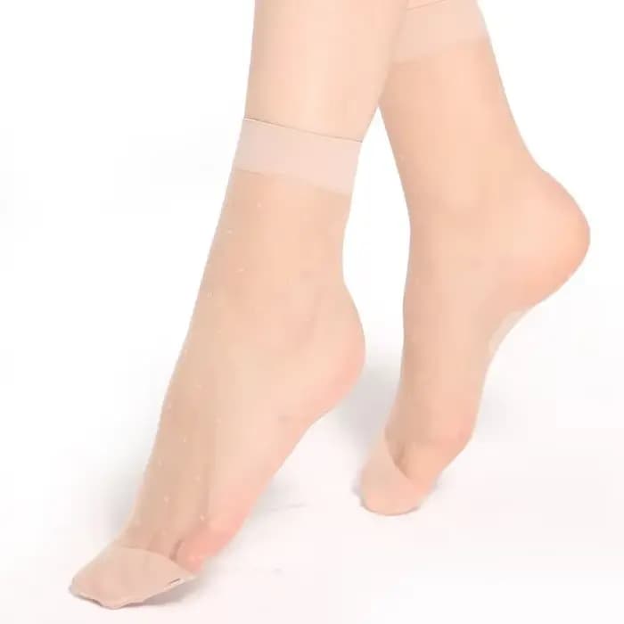 10 paires de chaussettes mi-tube en Nylon pour femmes