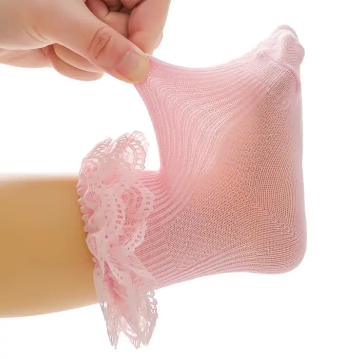 0-12 mois nouveau-né bébé coton chaussette dentelle princesse peigné