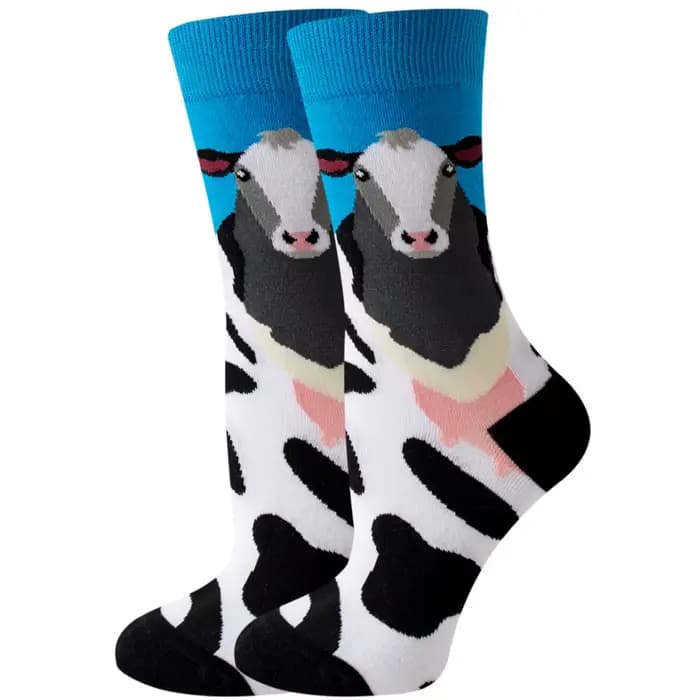 Femmes Designer mode drôle créatif Tube moyen coton femme coloré mignon motif Animal plante sport chaussette merveille chaussettes cadeau