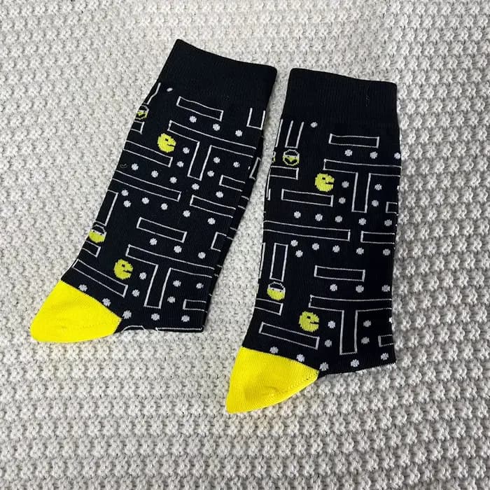 1 paire de chaussettes de jeu unisexe pour vieille école
