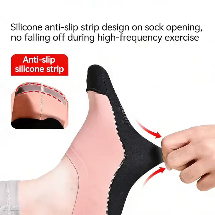 1 paire de chaussettes de yoga pour femmes