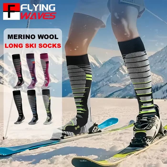 Chaussettes de Ski en laine mérinos