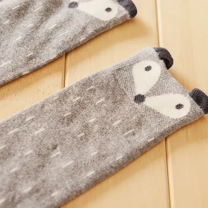 0 à 4 Y enfants dessin animé chaussettes souris renard motif style bébé chaussettes coton enfants garçon fille genou jambe haute chaud enfant chaussette
