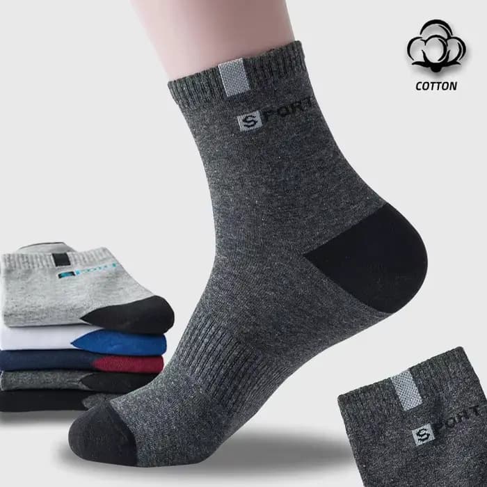 Chaussette en coton pour hommes Sport respirant doux lettre mode baskets haute élastique moyen Tube bas serviette Sox été course