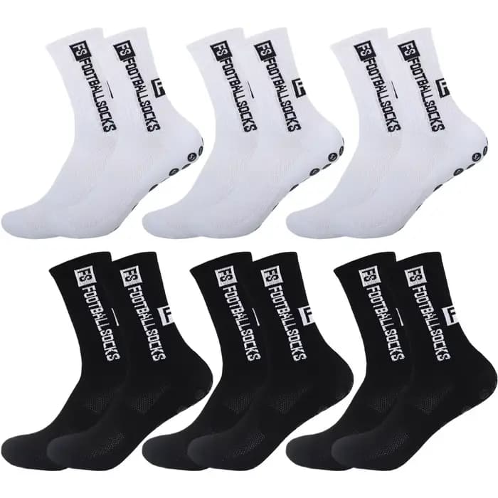 1/6/10 paires de chaussettes de sport antidérapantes à semelle en tissu éponge pour le football