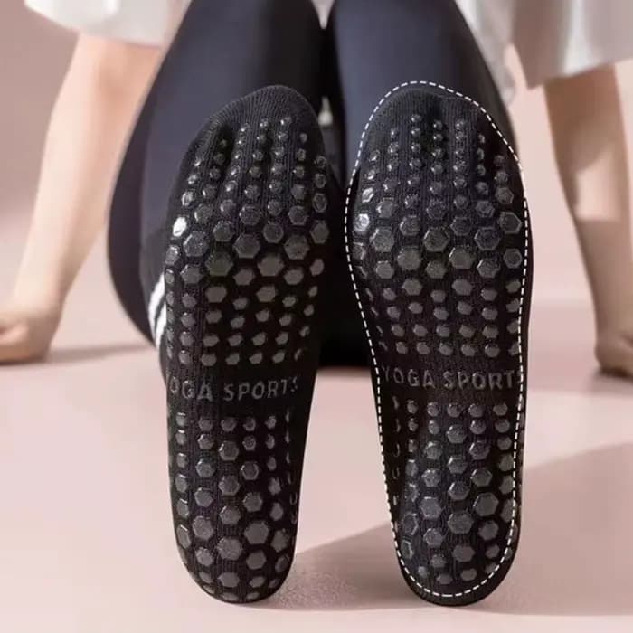 Chaussettes de sport en coton à tube moyen, 8 couleurs, en silicone non ald, pour le fitness d'intérieur, la gymnastique, la danse, le pilates, le yoga, l'astronomie professionnelle