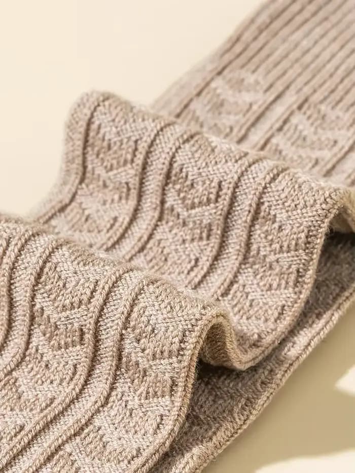 Chaussettes hautes en tricot sans pression pour femmes