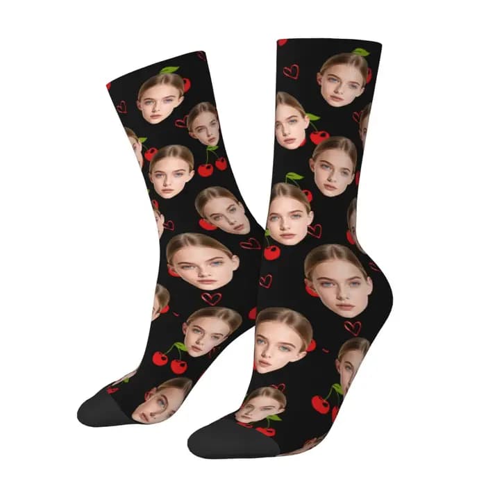 Chaussettes personnalisées avec photo du visage