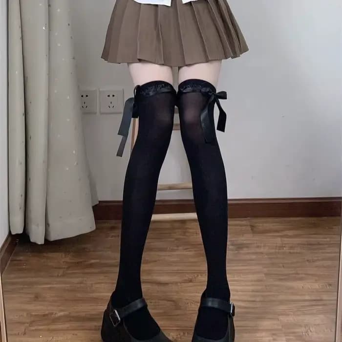 Chaussettes femme beauté japonaise Kawaii douce fille dentelle