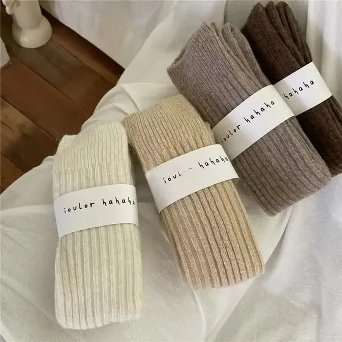 Femmes chaussettes longues cachemire