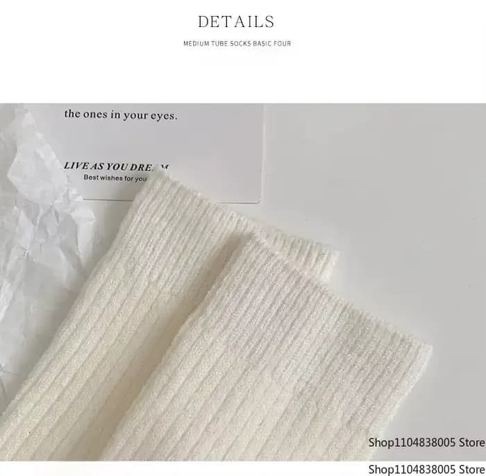 5/10 paires de chaussettes femmes luxe concepteur cachemire laine chaussette solide chaud épais pile brodé Logo