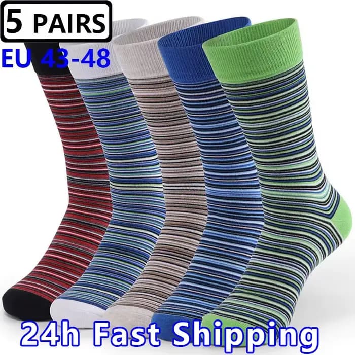 5 paires de chaussettes longues pour hommes