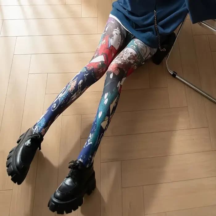 Collants College rétro pour femmes