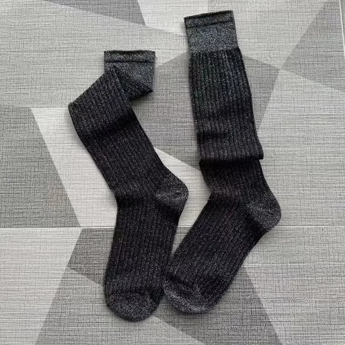 Chaussettes longues scintillantes pour femmes
