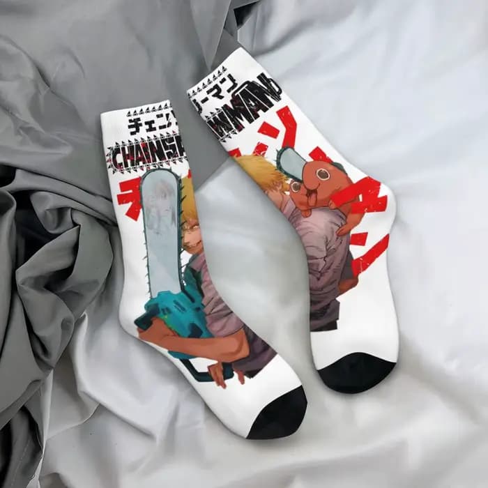 Chaussettes unisexes Anime Chainsaw Man Acid