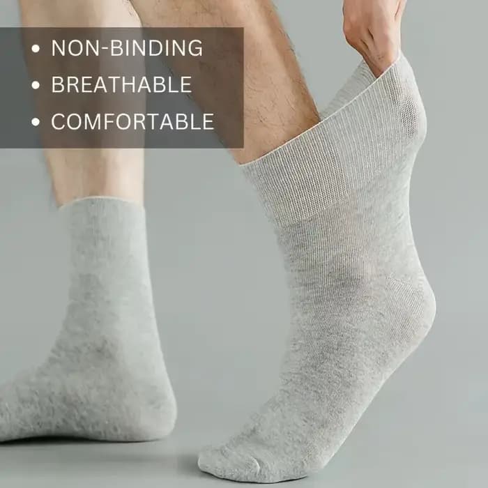 5 paires de chaussettes pour diabétiques pour hommes