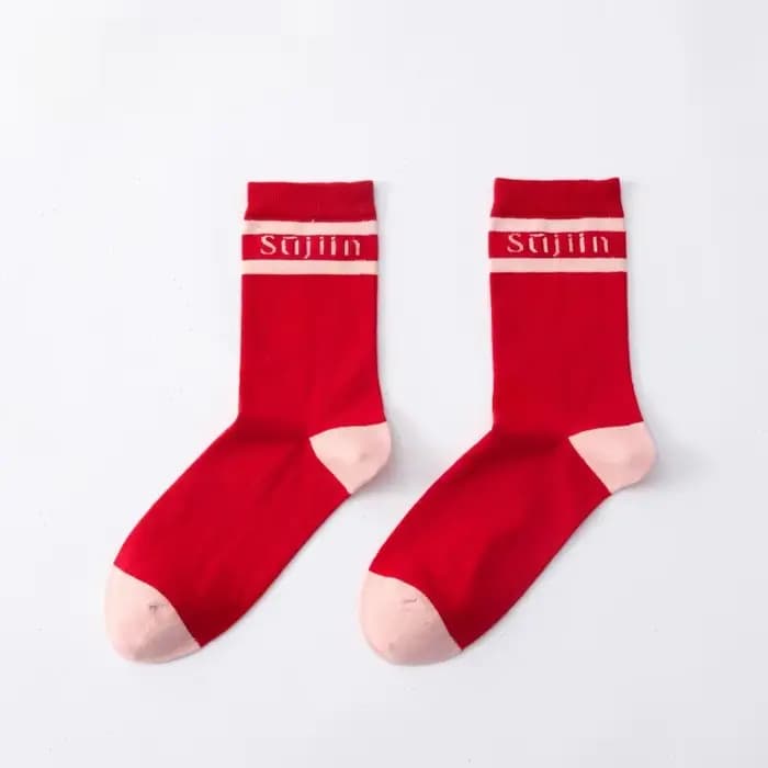 SUJIIN chaussettes en coton pour femmes 2025 hiver sport décontracté confort Patchwork respirant haute élastique