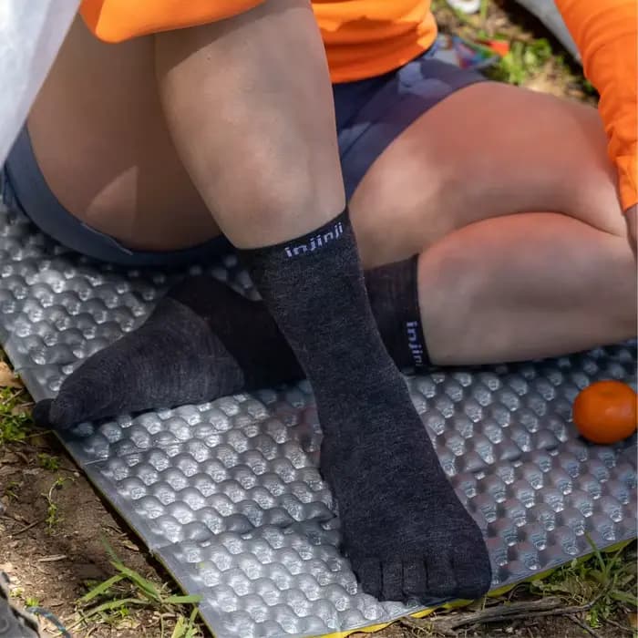 Chaussettes à cinq doigts Injinji en laine mérinos fine