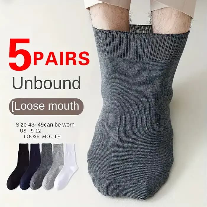 5 paires de chaussettes pour diabétiques pour hommes