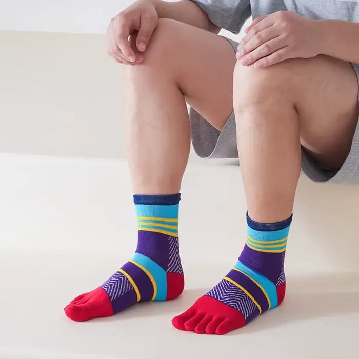 5 paires de chaussettes à cinq doigts pour hommes