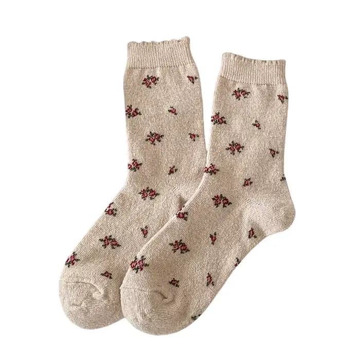 Chaussettes épaisses en laine pour femmes