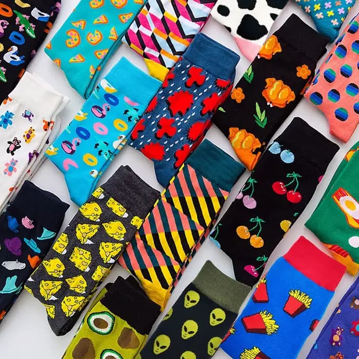 Tendance offre spéciale hommes chaussettes décontracté Gentleman drôle haute qualité couleur Puzzle heureux