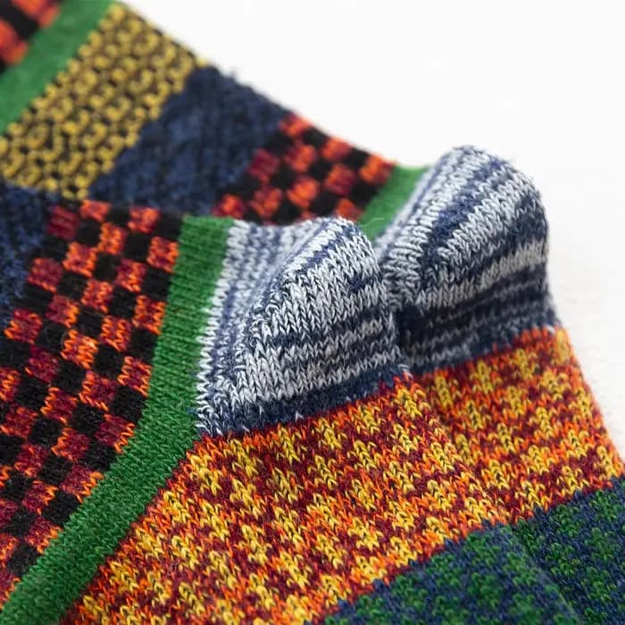 Chaussettes épaisses en laine de mouton pour hommes