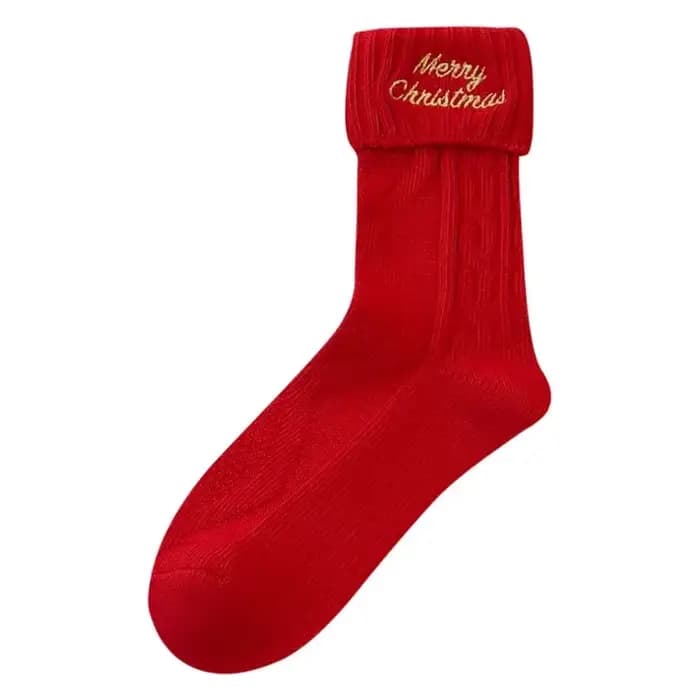 Chaussettes de noël en coton pour femmes