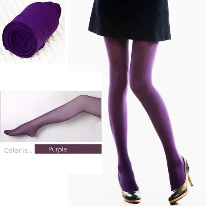 Collants Sexy violet Opaque femmes
