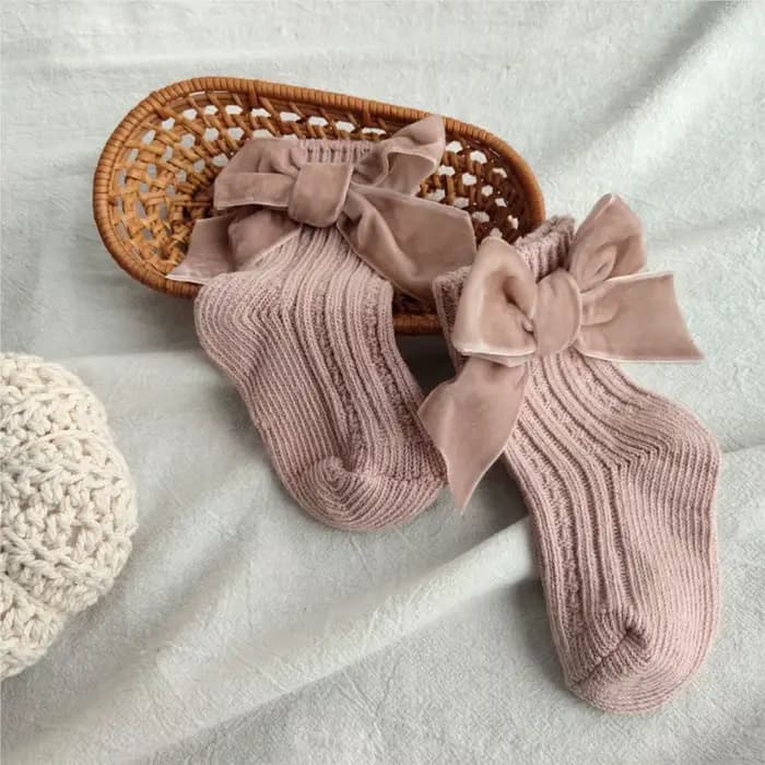 Chaussettes rouges de noël pour bébé