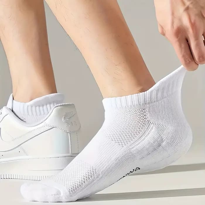 5 paires de chaussettes de sport en coton pour hommes