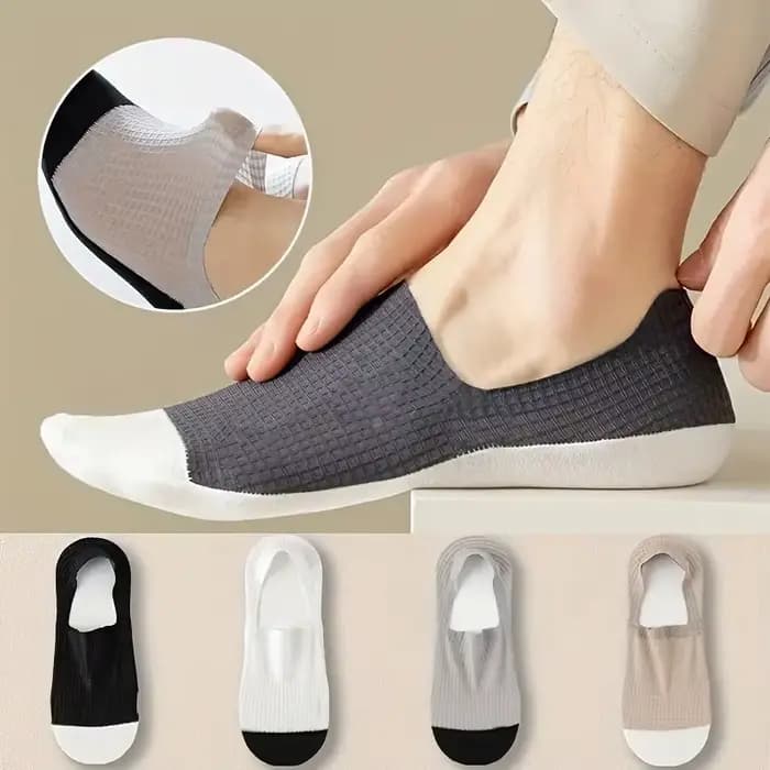 Chaussettes fines invisibles pour hommes