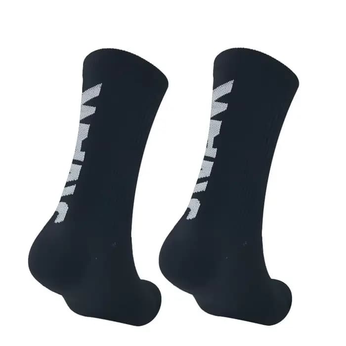 2 paires de chaussettes de sport respirantes pour hommes et femmes, chaussettes de compression pour le basket-ball, le football, chaussettes hautes jusqu'aux genoux, chaussettes de course