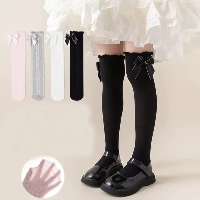 2 paires de chaussettes hautes pour filles