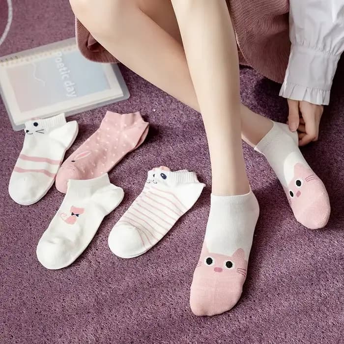 5 paires de chaussettes pour femme Kitty Crew