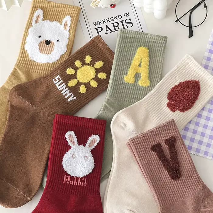 Chaussettes imprimées pour femmes