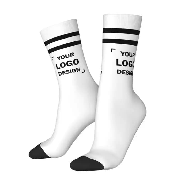 Chaussettes habillées avec logo personnalisé pour hommes et femmes