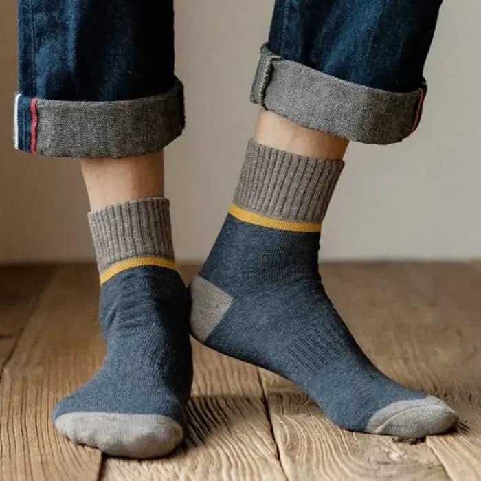 Chaussettes de sport en coton épais pour hommes