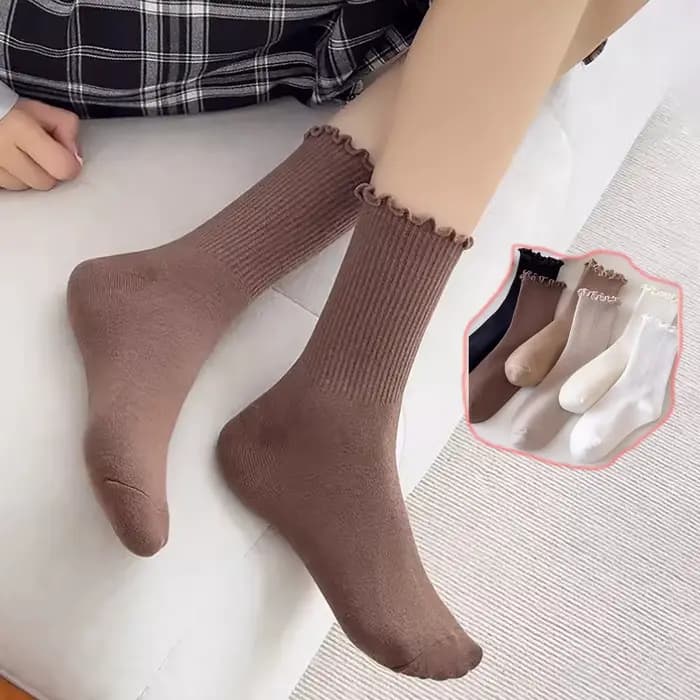 Chaussettes en coton pour femmes et filles