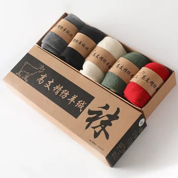 Chaussettes en cachemire pur de haute qualité pour hommes et femmes