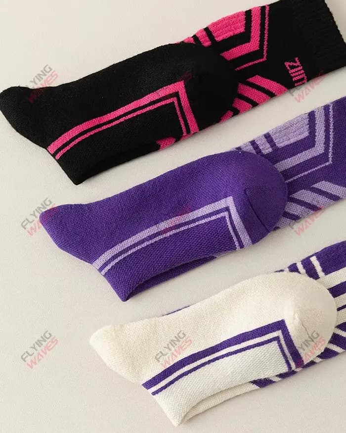 Chaussettes de Ski chaudes et épaisses pour femmes, chaussettes longues antidérapantes à Compression, Absorption d'humidité pour jeunes femmes, Ski, Sports de neige d'hiver