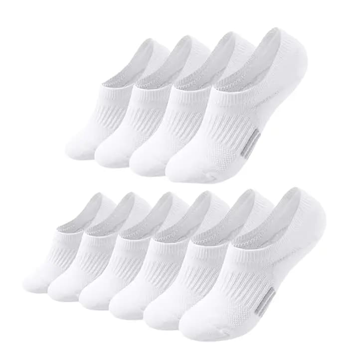 Chaussettes blanches invisibles pour femmes